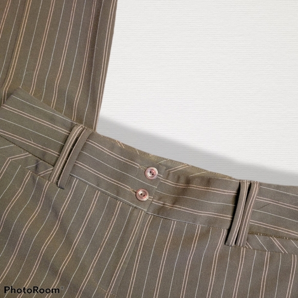BCX dress slacks, brown/pin stripes, size 5 - Picture 2 of 7